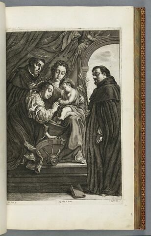 Le Mariage mystique de sainte Catherine, avec saints