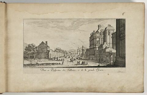 Vue et Perspective des Tuileries et de la grande Ecurie, image 1/1