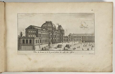 Vue du Louvre et de la grande Galerie du côté des Offices, image 1/1