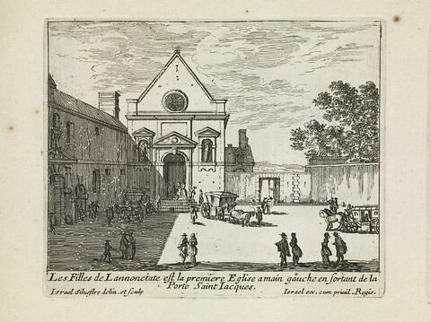 Les Filles de l'Annonciate est la première Eglise à main gauche en sortant de la Porte Saint Jacques, image 1/2
