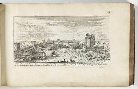 Vue et Perspective du Château de Vincennes commencé l'an 1337 par Philippe de Valois ;, image 1/1