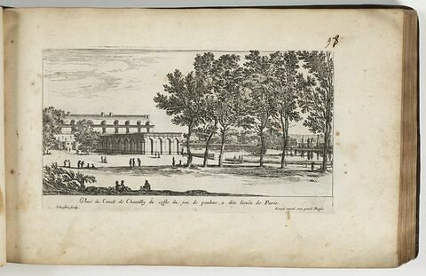 Vue du Canal de Chantilly du côté du jeu de paume, à dix lieues de Paris., image 1/1