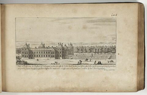 Vue et Perspective du Château de Coulommiers en Brie, du côté du Jardin, image 1/1