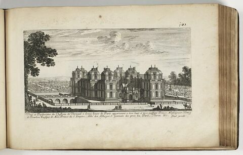 Vue et Pespective du Château de Verneuil, à douze lieues de Paris, image 1/1