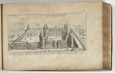 Vue et Perspective de l'entrée du Château de Bury en Blésois, image 1/1