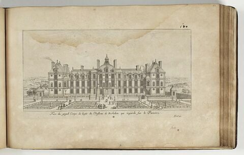 Face du grand Corps de logis du Château de Richelieu qui regarde sur le Parterre, image 1/1