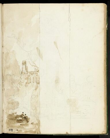 Paysage en hauteur et croquis, image 1/2