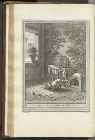 Le chat et les deux moineaux