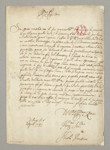 18 avril 1641, Paris, à Cassiano dal Pozzo, image 1/3