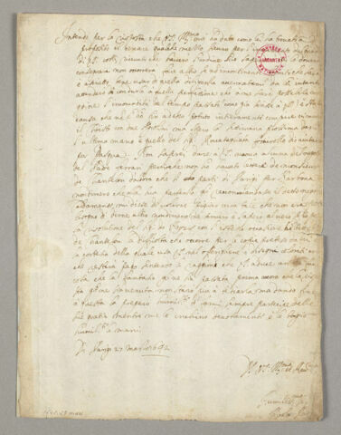 27 mars 1642, Paris, à Cassiano dal Pozzo, image 1/2