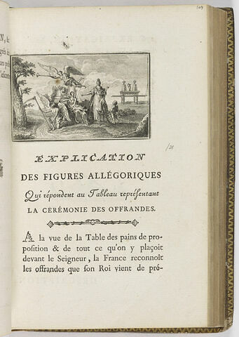 A la vue de la table des offrandes du roi, la France se tourne vers la Renommée et l'Histoire