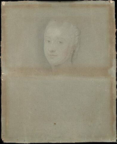 Etude pour le visage de la dauphine Marie-Josèphe de Saxe, image 1/1