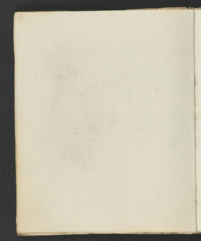 Homme, vu en buste, de profil vers la droite, se tenant la tête de la main gauche ; esquisse d'une tête d'homme penchée en avant, de profil vers la gauche, image 2/3