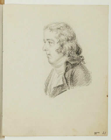 Homme en buste, légèrement penché en avant, de trois quarts vers la gauche, image 3/3