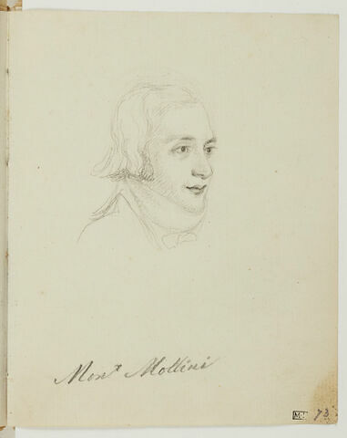 Portrait en buste de M. Mollini, de trois quarts vers la droite, image 3/3