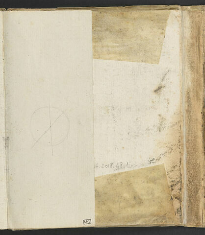 Cercle avec deux traits de diamètre, image 1/3