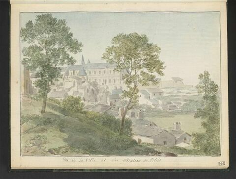 Vue de la ville et du château de Blois