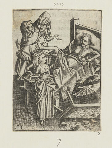 La troisième tentation : l'impatience. Ars moriendi, image 1/1