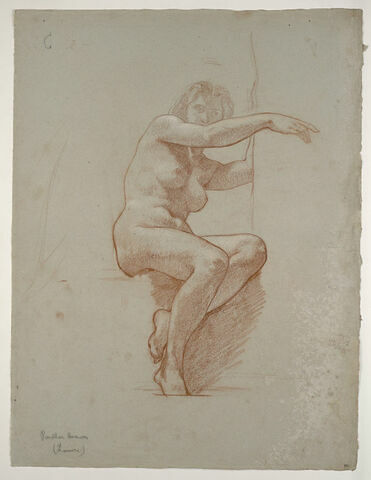 Femme nue assise, image 1/1