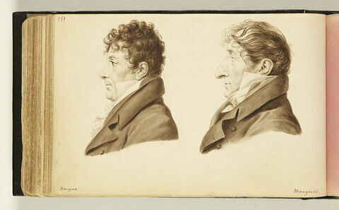 Portraits de Naigeon et de Mangerourit, image 1/1