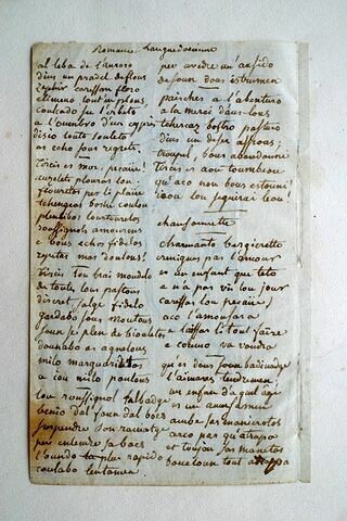Texte manuscrit : Romance languedocienne, image 3/3