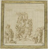 Étude pour un relief avec un prince agenouillé recevant de saint Michel ..., image 1/2
