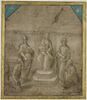 Sainte Conversation : Vierge à l'Enfant en trône entre quatre saints, image 1/2