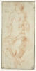 Homme assis, à demi drapé, la tête laurée, image 1/2