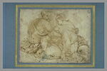 Etude de quatre figures dont Ozias et Joram, d'après la voûte de la Sixtine, image 1/2