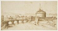 Vue du pont et du Castel Sant'Angelo à Rome, image 1/2