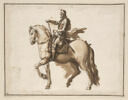 Henri IV à cheval, de profil vers la gauche, image 1/2
