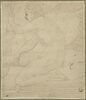 Homme nu, à demi agenouillé, de profil vers la gauche : Apollon?, image 1/2