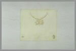 Deux études d'un collier avec un pendentif marqué WAST, image 2/2