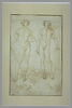 Deux hommes nus, débout, tenant une massue et un bouclier, image 2/2