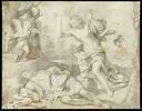 Une femme découvrant le cadavre d'un jeune homme : Venus et Adonis (?), image 1/2