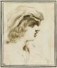 Tête de jeune homme, de profil vers la droite, image 1/2