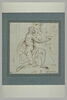 Saint Jean-Baptiste, assis, de profil, tenant une coupe, image 2/2