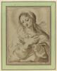La Vierge vue à mi-corps, mains croisées sur la poitrine, image 1/2