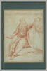 Un vieillard en méditation assis, main gauche sur un livre, image 2/4