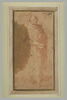 Figure d'homme debout, drapé, vu de trois quarts, image 2/2