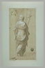 Femme drapée, de dos, tenant un crucifix : la Religion (?), image 2/2