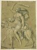 Femme brandissant une massue, à cheval sur un lion : allégorie de la Force, image 1/2