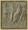 Quatre personnages, d'après un bas-relief antique, image 1/2
