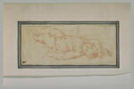 Enfant nu, couché sur le dos, en raccourci, image 2/2
