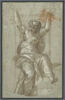 Figure féminine assise, bras et tête levés : figure allégorique ?, image 1/2
