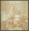 La Vierge et l'Enfant sur des nuages, portés par les anges, image 1/2
