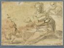 Le petit saint Jean avec la Sainte Famille et l'Enfant apprenant à lire, image 1/2