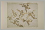 Six angelots volant, image 2/2