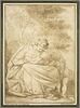 La Vierge assise avec l'Enfant couché sur ses genoux, et le petit saint Jean Baptise, image 1/2