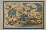 Dieu parait s'entretenir avec la Vierge assise à côté de l'Enfant Jésus, image 2/2